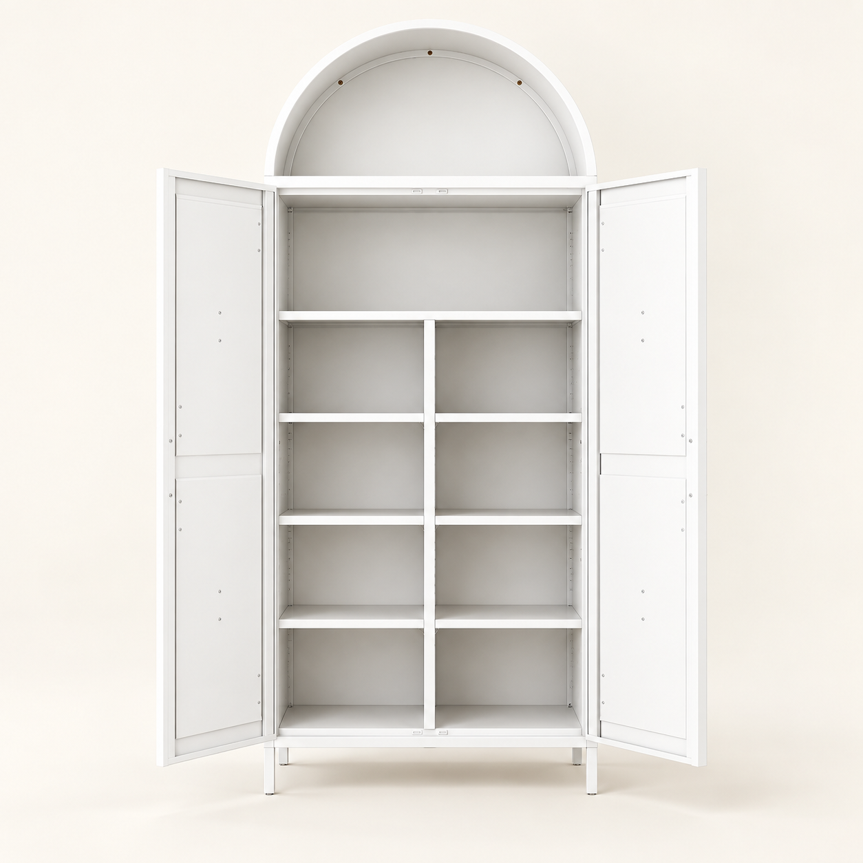 Arched pantry cabinet
