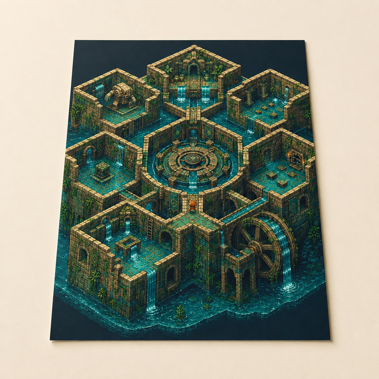 Tide Temple Art Print