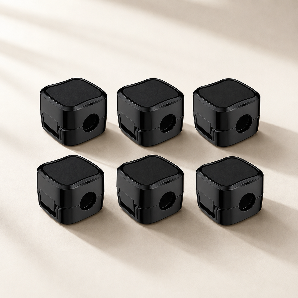 Shortcut Tidy — Magnetic Cable Clips, 6-Pack